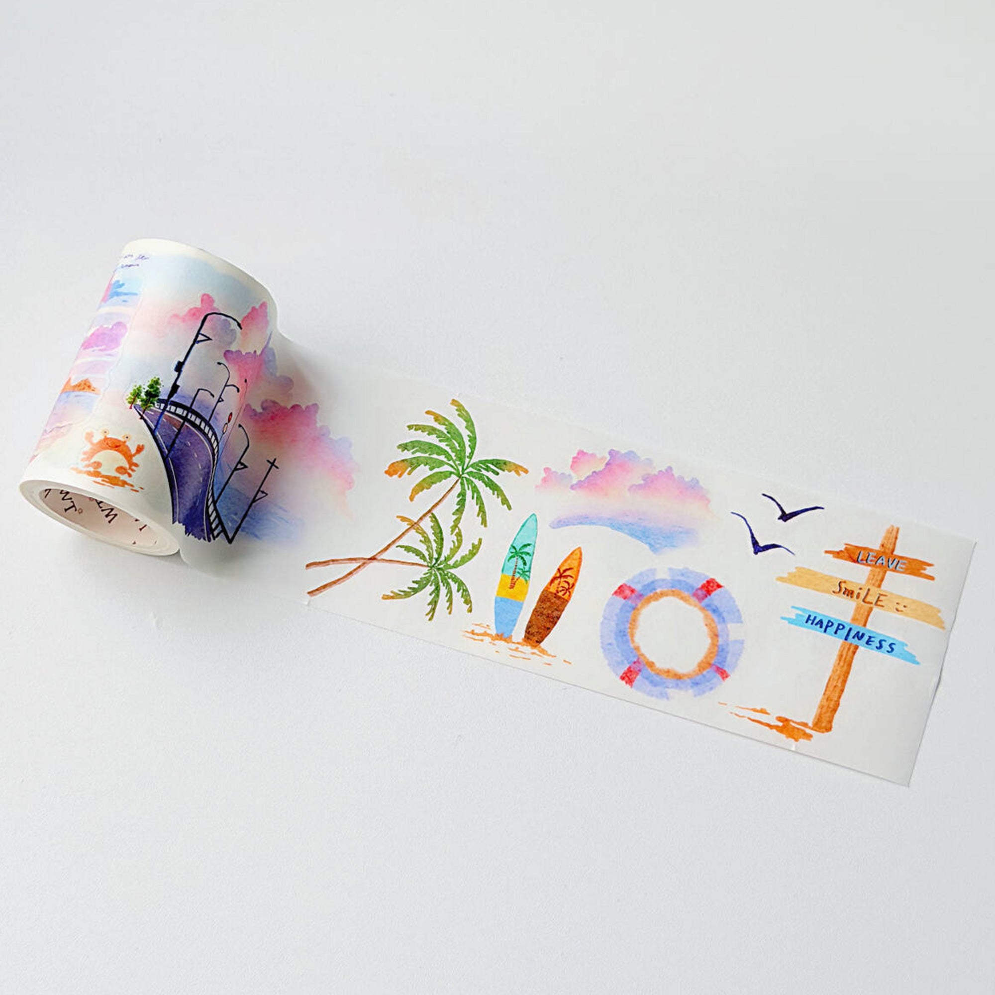Pre-cut Misty Breeze Wide Washi/PET Tape | The Washi Tape Shop. Beautiful Washi and Decorative Tape For Bullet Journals, Gift Wrapping, Planner Decoration and DIY Projects