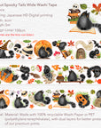 Pre-cut Spooky Tails Wide Washi/PET Tape