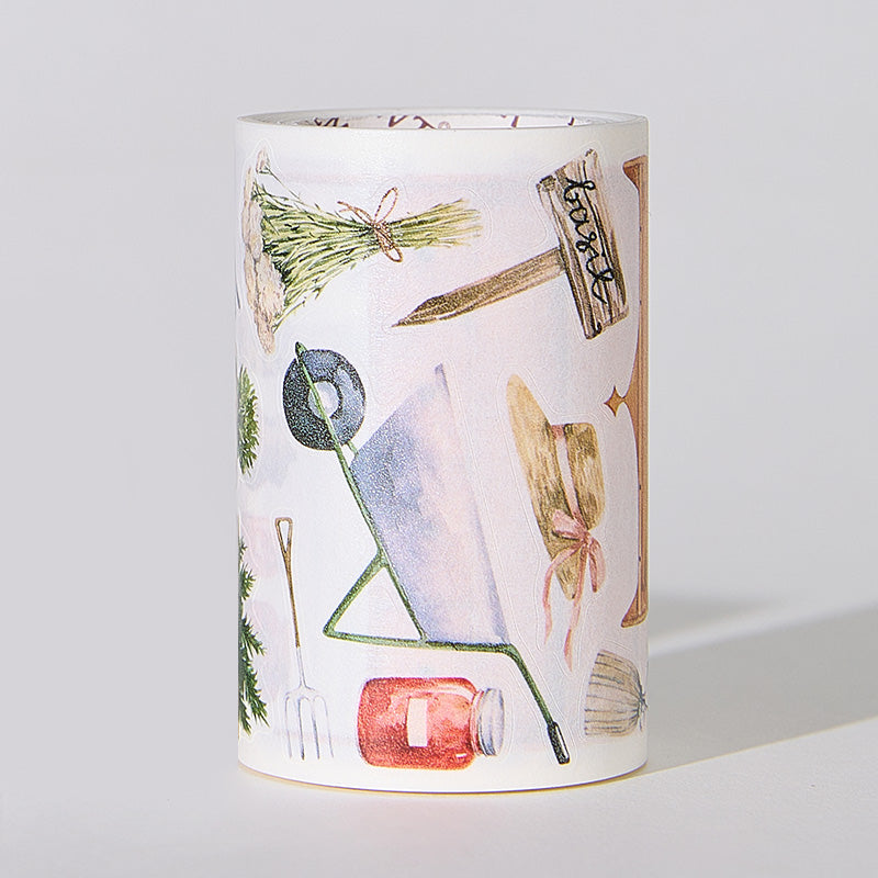 Pre-cut Summer Market Wide Washi/PET Tape