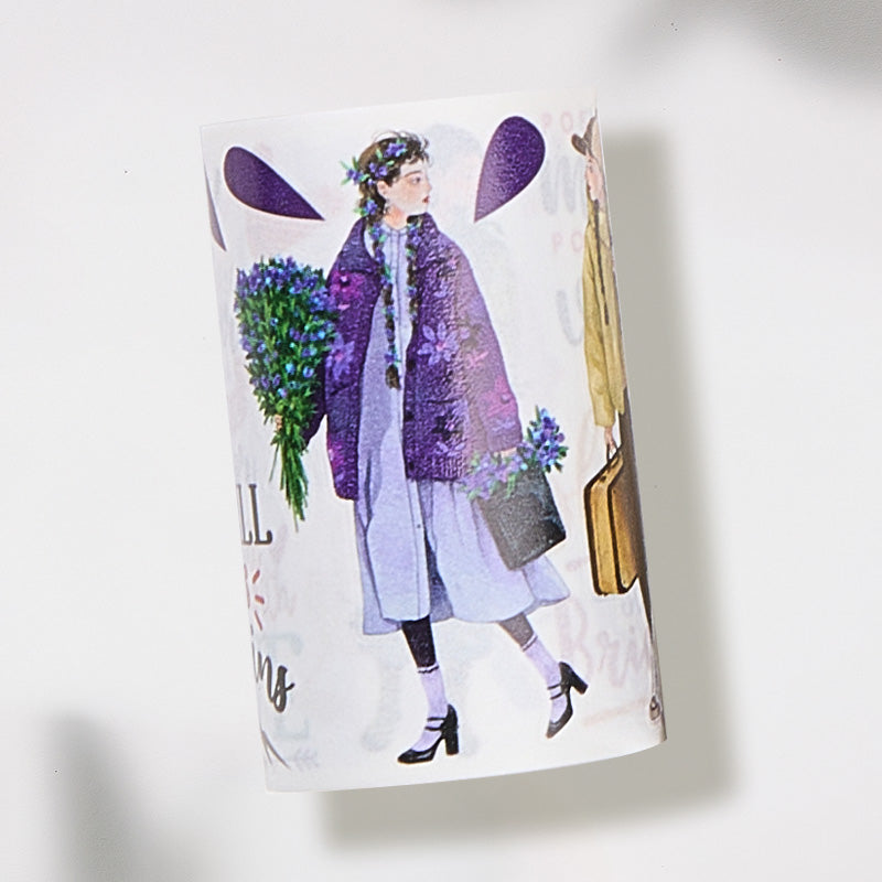 Pre-cut Silent Silhouette Wide Washi/PET Tape | The Washi Tape Shop. Beautiful Washi and Decorative Tape For Bullet Journals, Gift Wrapping, Planner Decoration and DIY Projects