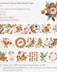 Pre-cut Autumn Spice Wide Washi/PET Tape | The Washi Tape Shop. Beautiful Washi and Decorative Tape For Bullet Journals, Gift Wrapping, Planner Decoration and DIY Projects