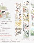 Pre-cut Childhood Chimes Wide Washi/PET Tape