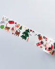 Pre-cut Santa Paws Wide Washi/PET Tape