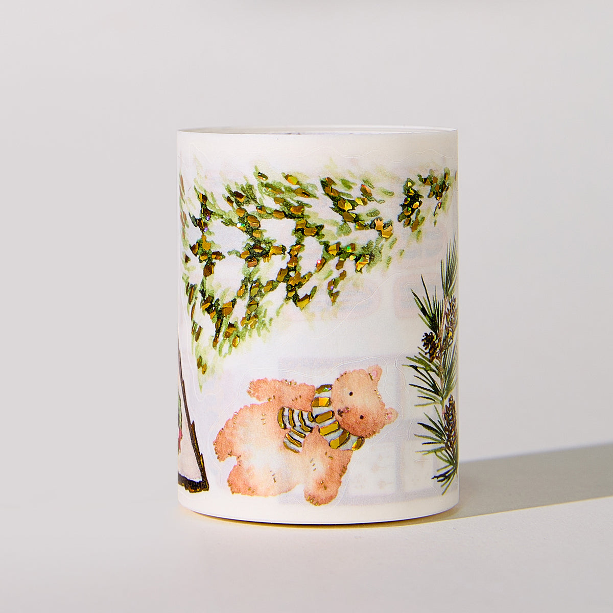 Pre-cut Holiday Hamlet Wide Washi/PET Tape (Seashell Gilded)