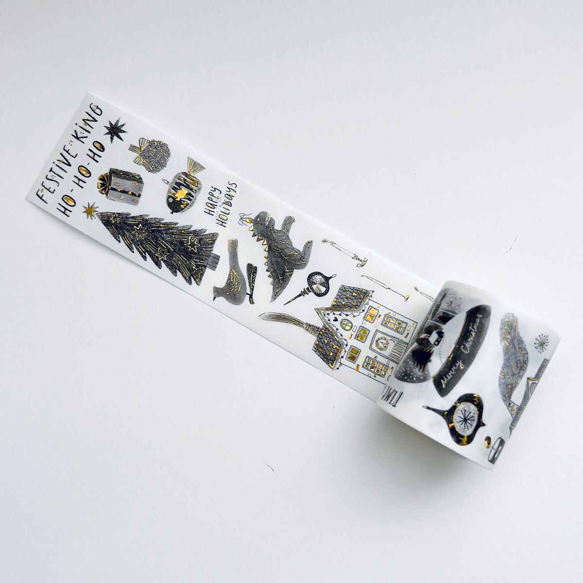 Pre-cut Blizzard Bling Wide Washi/PET Tape (Seashell Gilded) | The Washi Tape Shop. Beautiful Washi and Decorative Tape For Bullet Journals, Gift Wrapping, Planner Decoration and DIY Projects