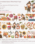 Pre-cut Gobble Galore Wide Washi/PET Tape