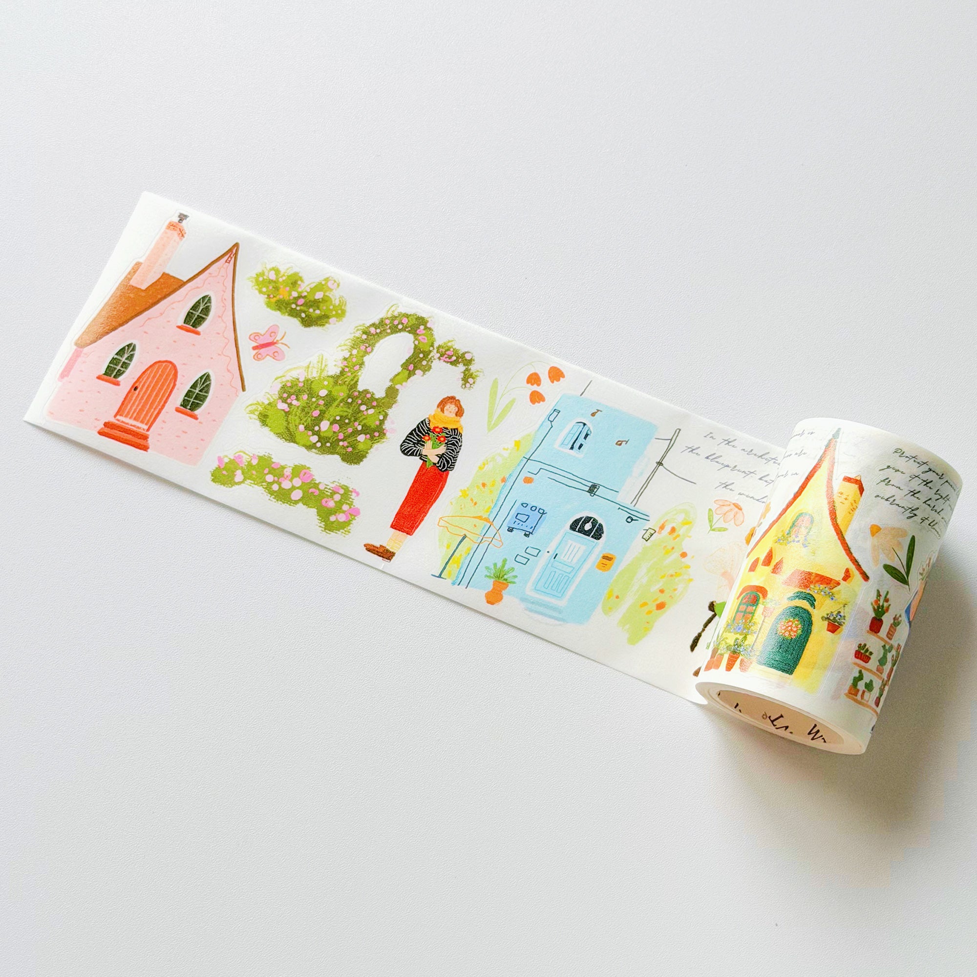 Pre-cut Aurora House Wide Washi/PET Tape | The Washi Tape Shop