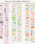 Pre-cut Mindfulness Washi/PET Bundle (Chinese Version)