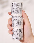 Graveyard Scribbles Washi Tape Sticker Set (GILDED)