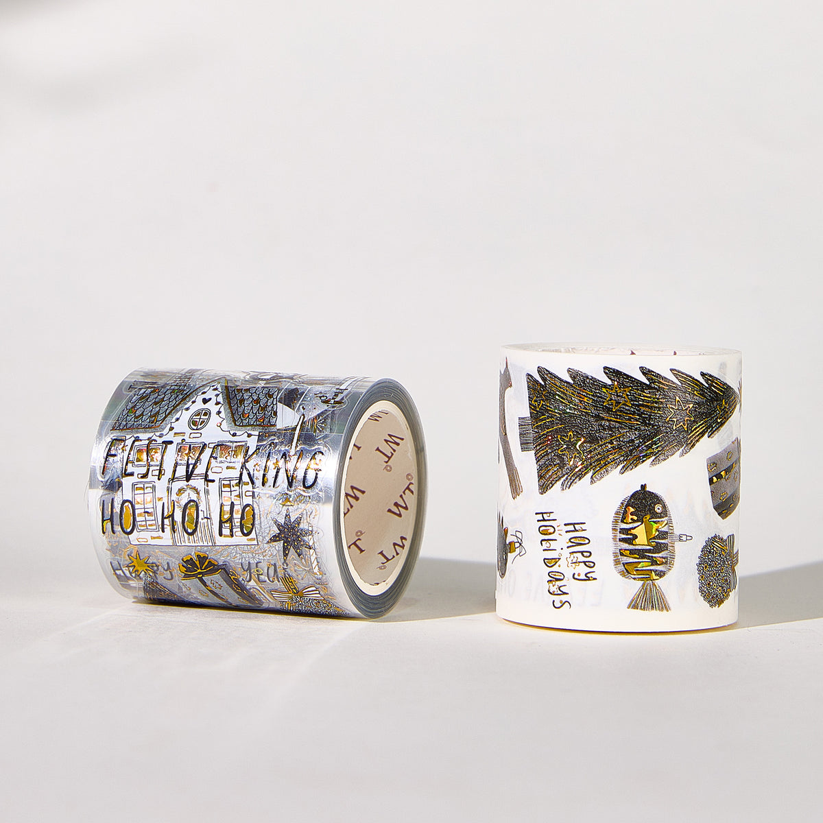 Pre-cut Blizzard Bling Wide Washi/PET Tape (Seashell Gilded) | The Washi Tape Shop. Beautiful Washi and Decorative Tape For Bullet Journals, Gift Wrapping, Planner Decoration and DIY Projects