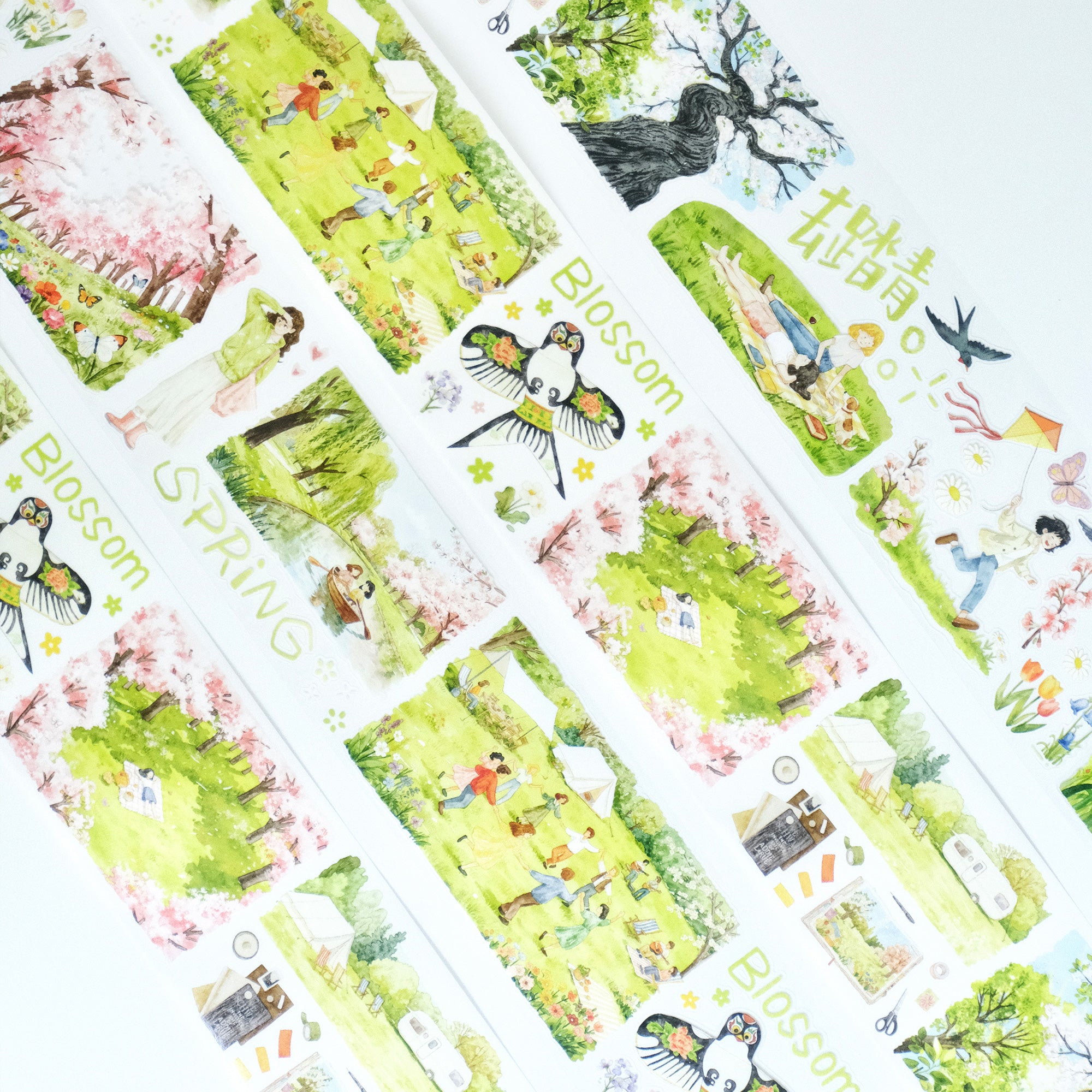 Pre-cut Sakura Voyage Wide Washi/PET Tape | The Washi Tape Shop. Beautiful Washi and Decorative Tape For Bullet Journals, Gift Wrapping, Planner Decoration and DIY Projects