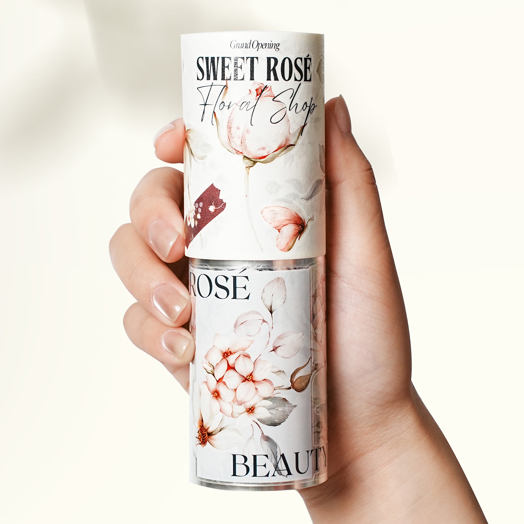 Pre-cut Sweet Rosé Wide Washi/PET Tape | The Washi Tape Shop