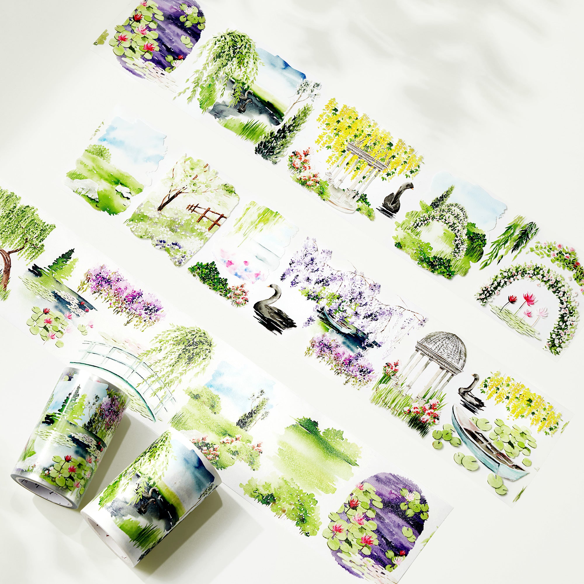 Monet&#39;s Garden Wide Washi / PET Tape | The Washi Tape Shop. Beautiful Washi and Decorative Tape For Bullet Journals, Gift Wrapping, Planner Decoration and DIY Projects