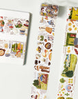 Pre-cut Autumn Friends Wide Washi/PET Tape