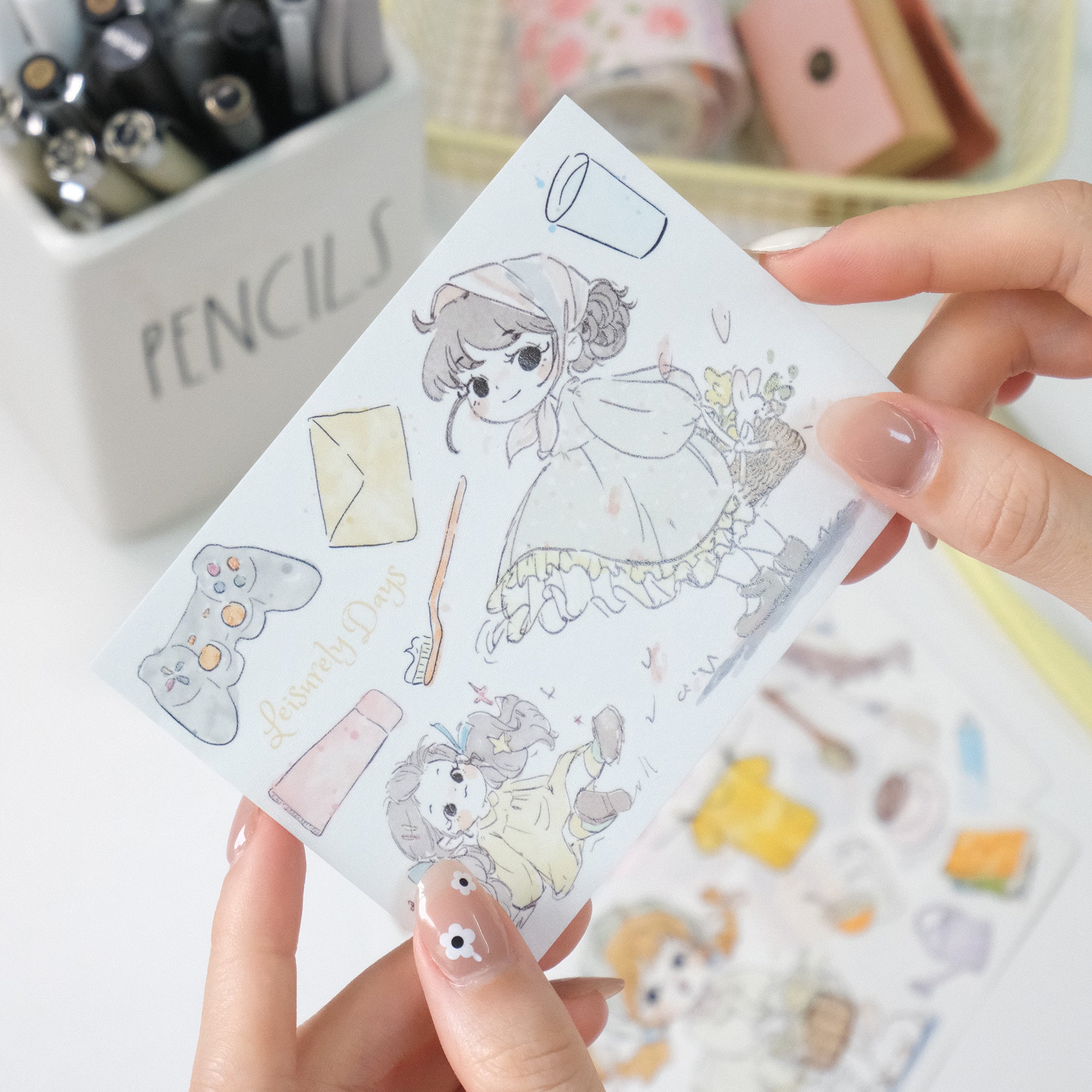 Cozy Mornings Washi Paper Sticker Set | The Washi Tape Shop. Beautiful Washi and Decorative Tape For Bullet Journals, Gift Wrapping, Planner Decoration and DIY Projects