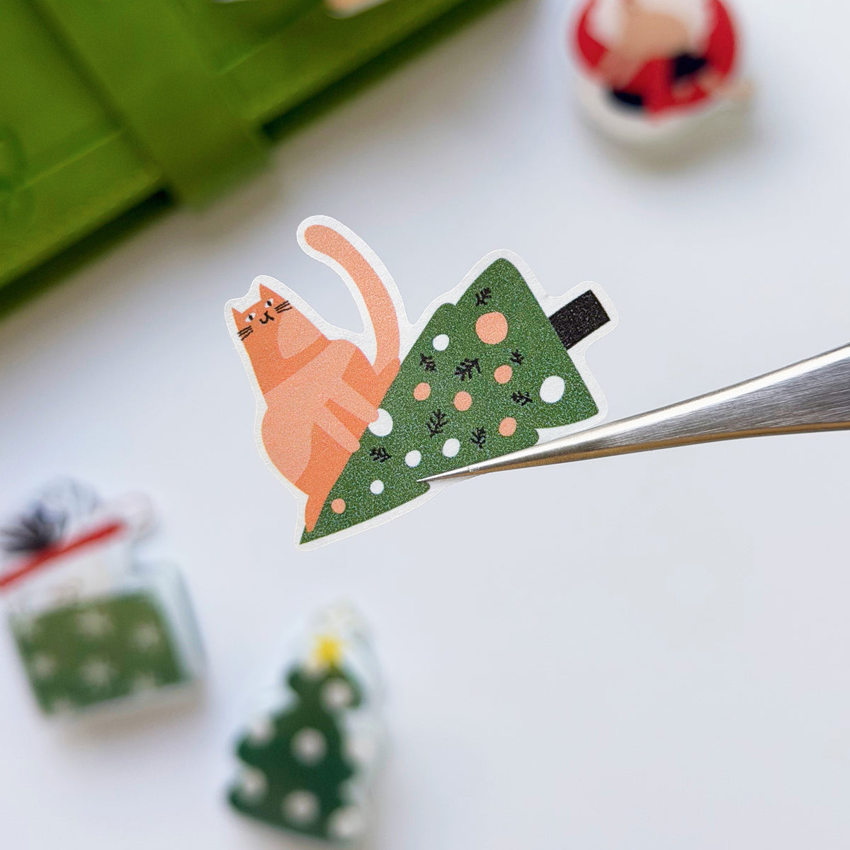 Pre-cut Santa Paws Wide Washi/PET Tape