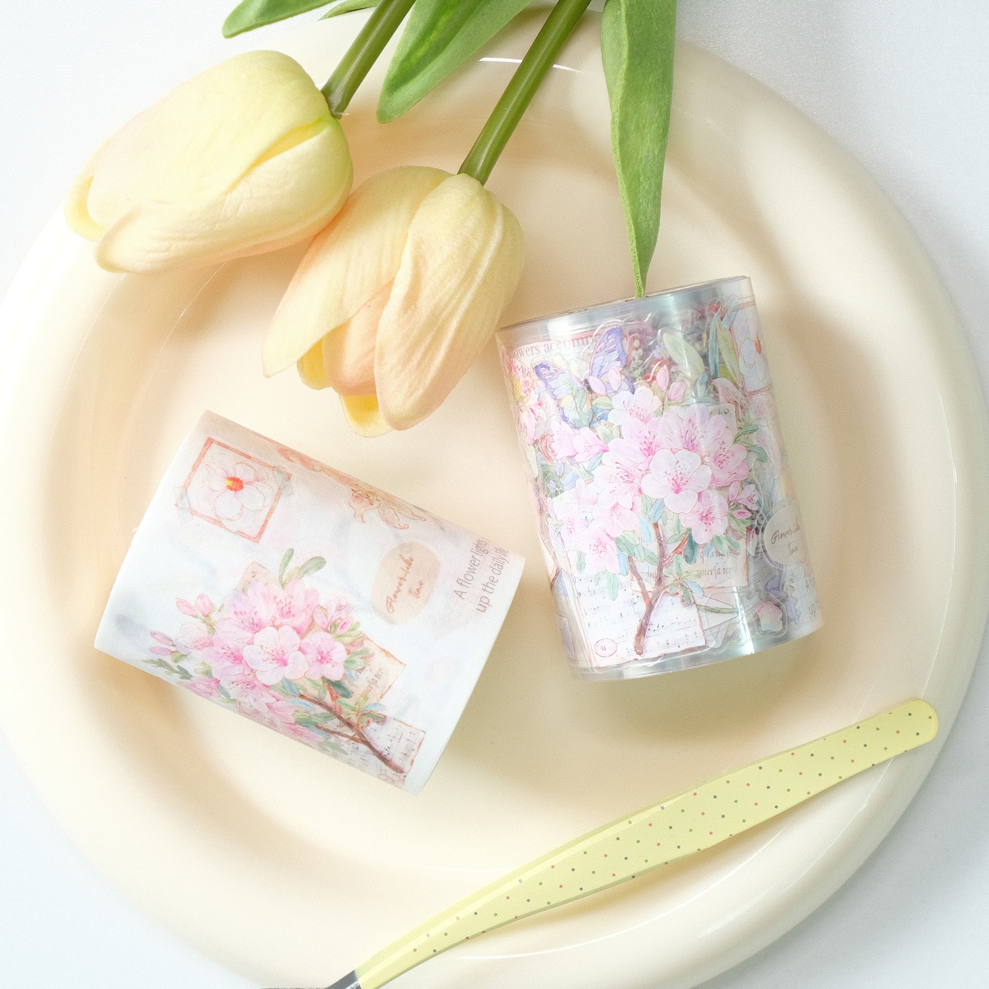 Pre-cut Petal Post Wide Washi/PET Tape | The Washi Tape Shop. Beautiful Washi and Decorative Tape For Bullet Journals, Gift Wrapping, Planner Decoration and DIY Projects
