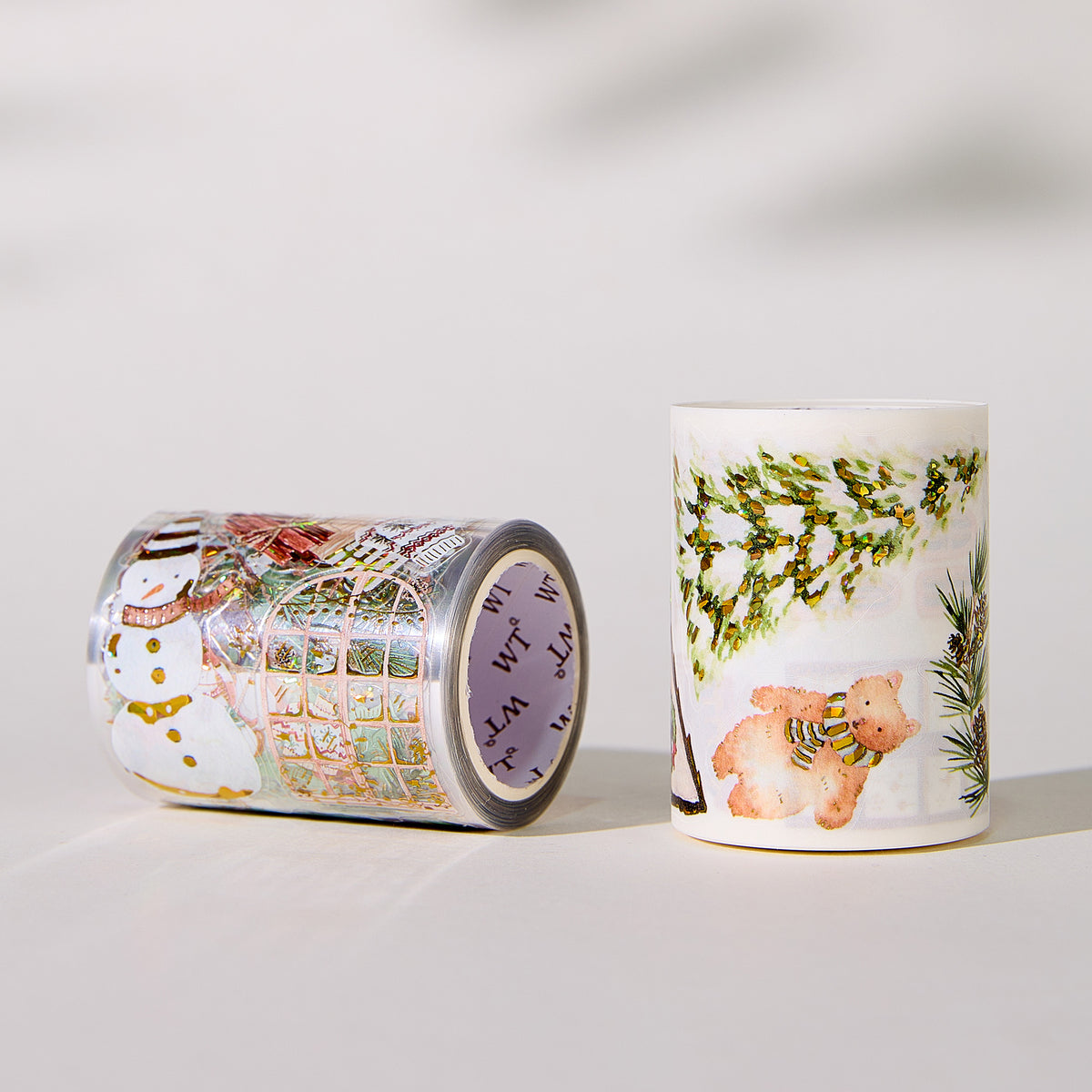 Pre-cut Holiday Hamlet Wide Washi/PET Tape (Seashell Gilded)