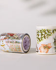 Pre-cut Holiday Hamlet Wide Washi/PET Tape (Seashell Gilded)