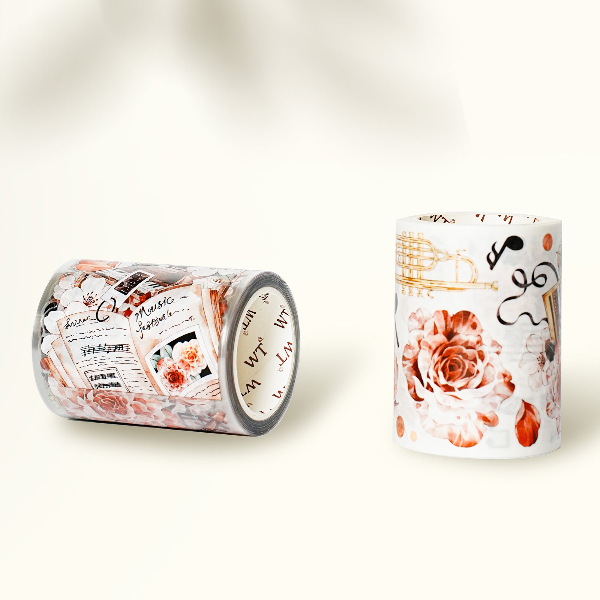 Pre-cut Rose Sonata Wide Washi/PET Tape | The Washi Tape Shop