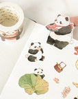 Panda Pilgrimage Washi Tape Sticker Set