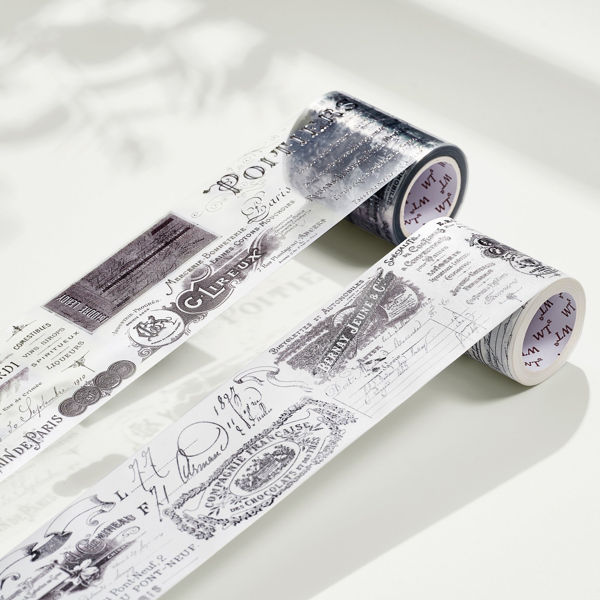 10M Noir et blanc Grille Washi Tape Papier japonais DIY