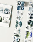 Pre-cut Winter Whispers Wide Washi/PET Tape