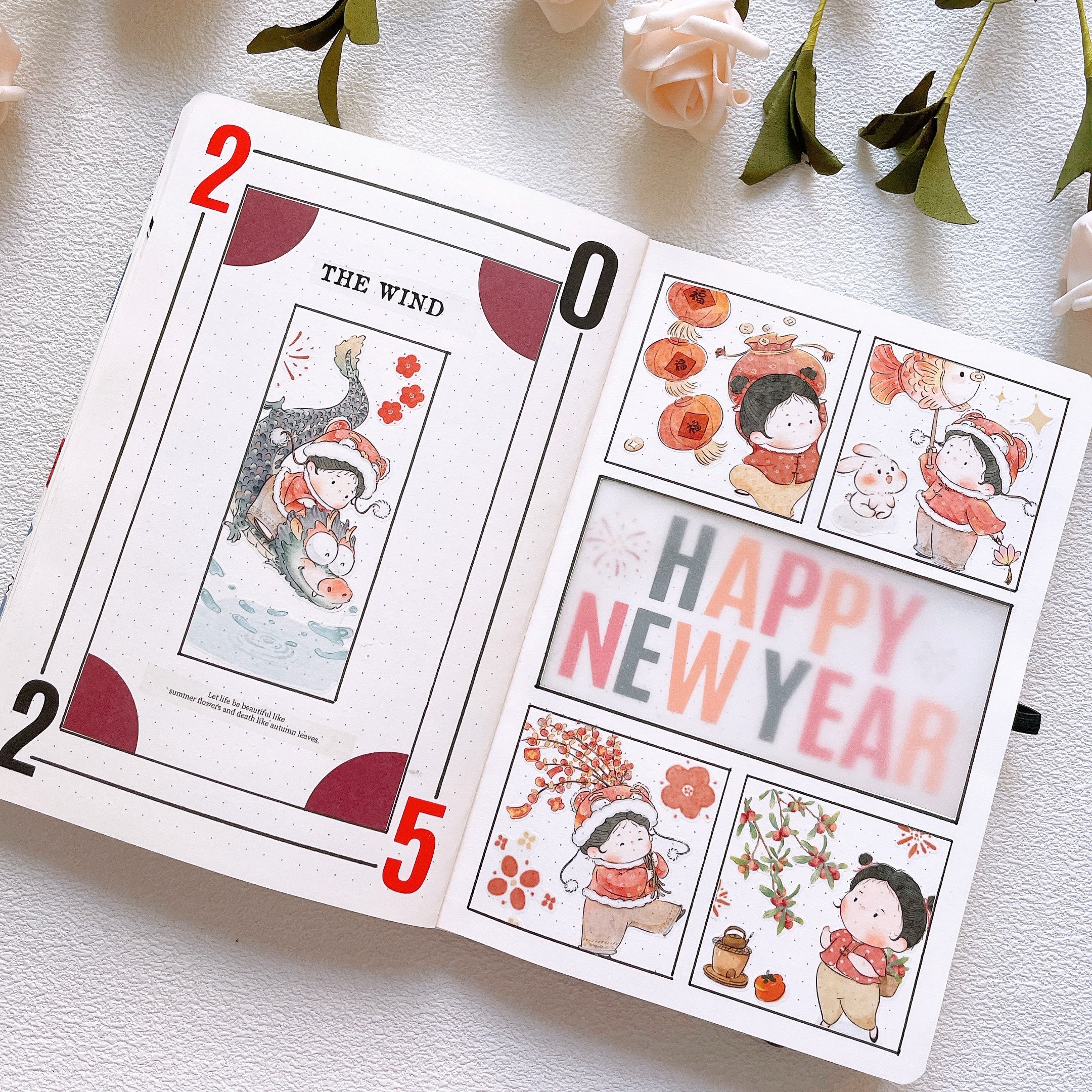 Pre-cut Lunar New Year Wide Washi/PET Tape | The Washi Tape Shop