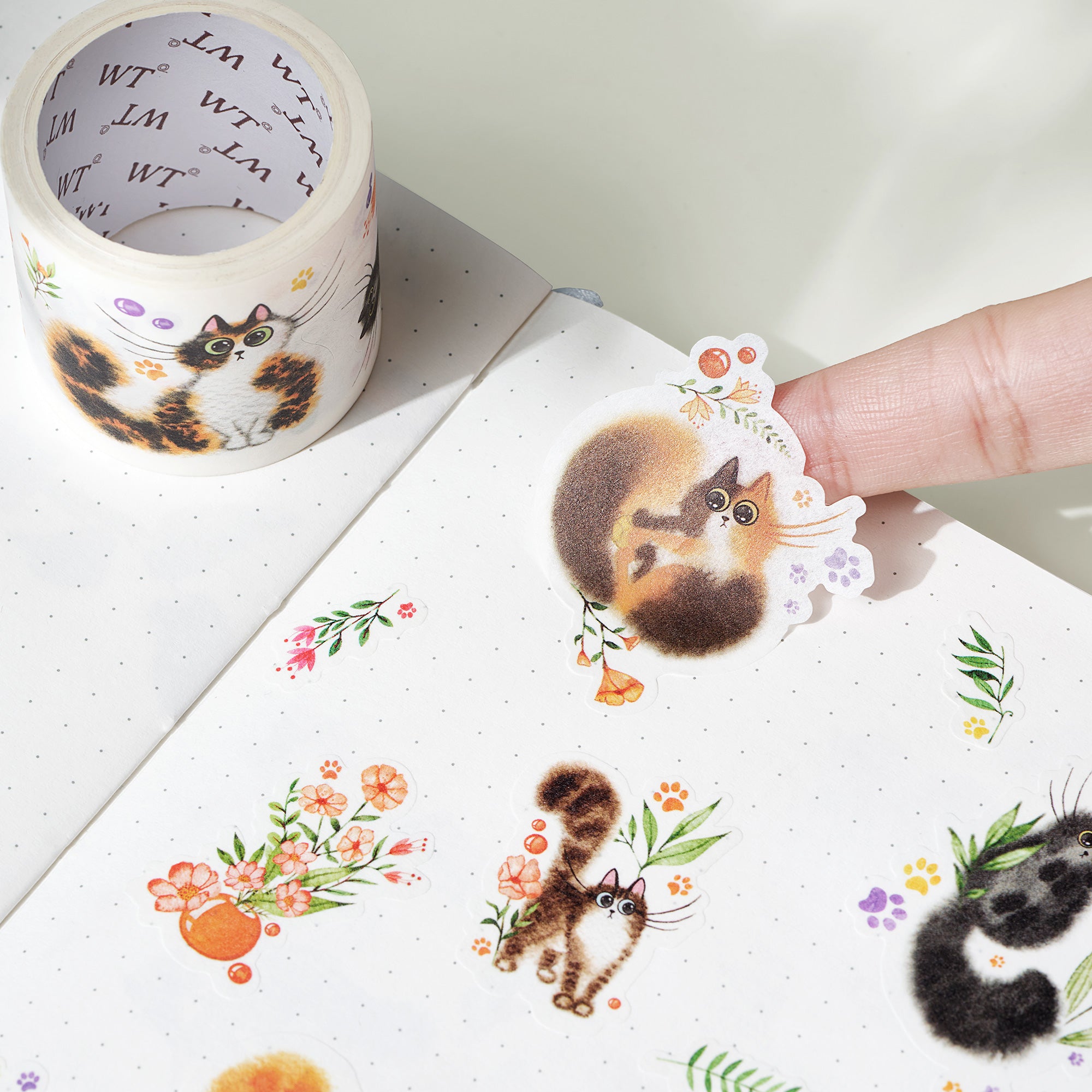 Cat Mood Washi Tape Sticker Set | The Washi Tape Shop. Beautiful Washi and Decorative Tape For Bullet Journals, Gift Wrapping, Planner Decoration and DIY Projects