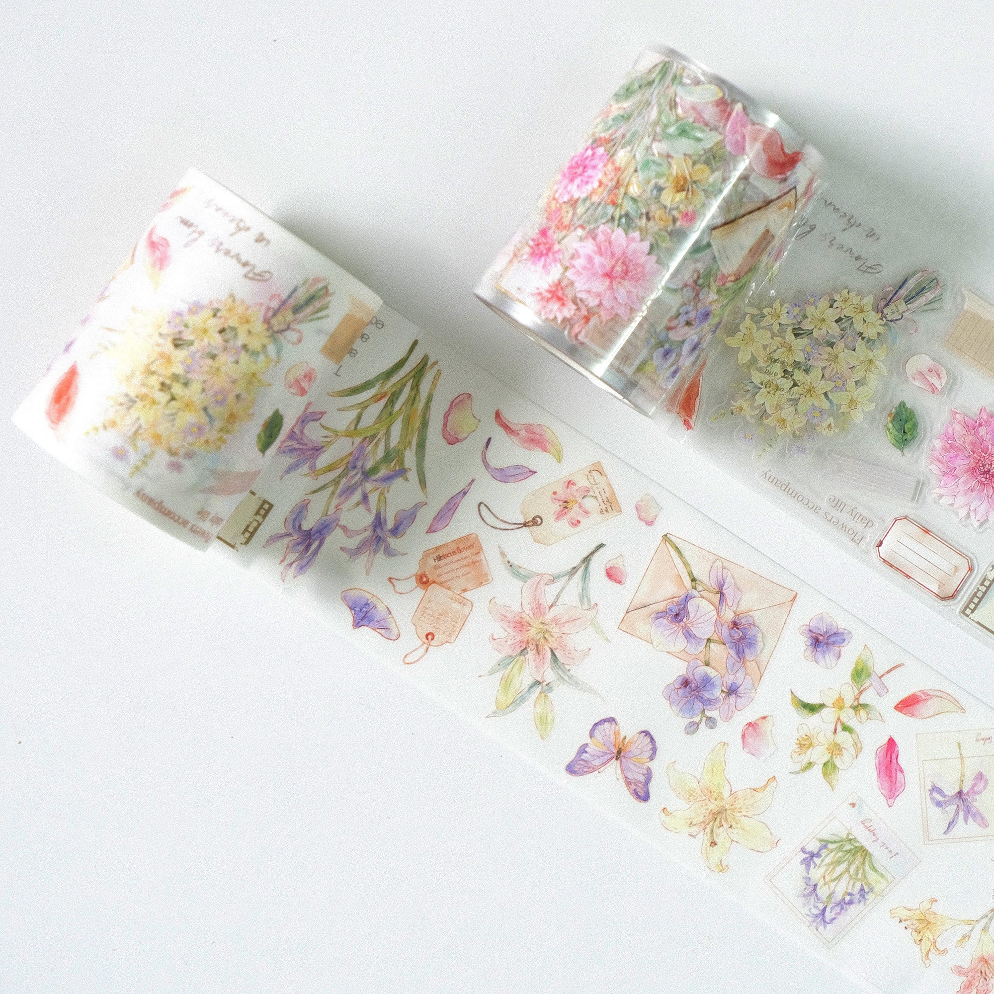 Pre-cut Petal Post Wide Washi/PET Tape | The Washi Tape Shop. Beautiful Washi and Decorative Tape For Bullet Journals, Gift Wrapping, Planner Decoration and DIY Projects