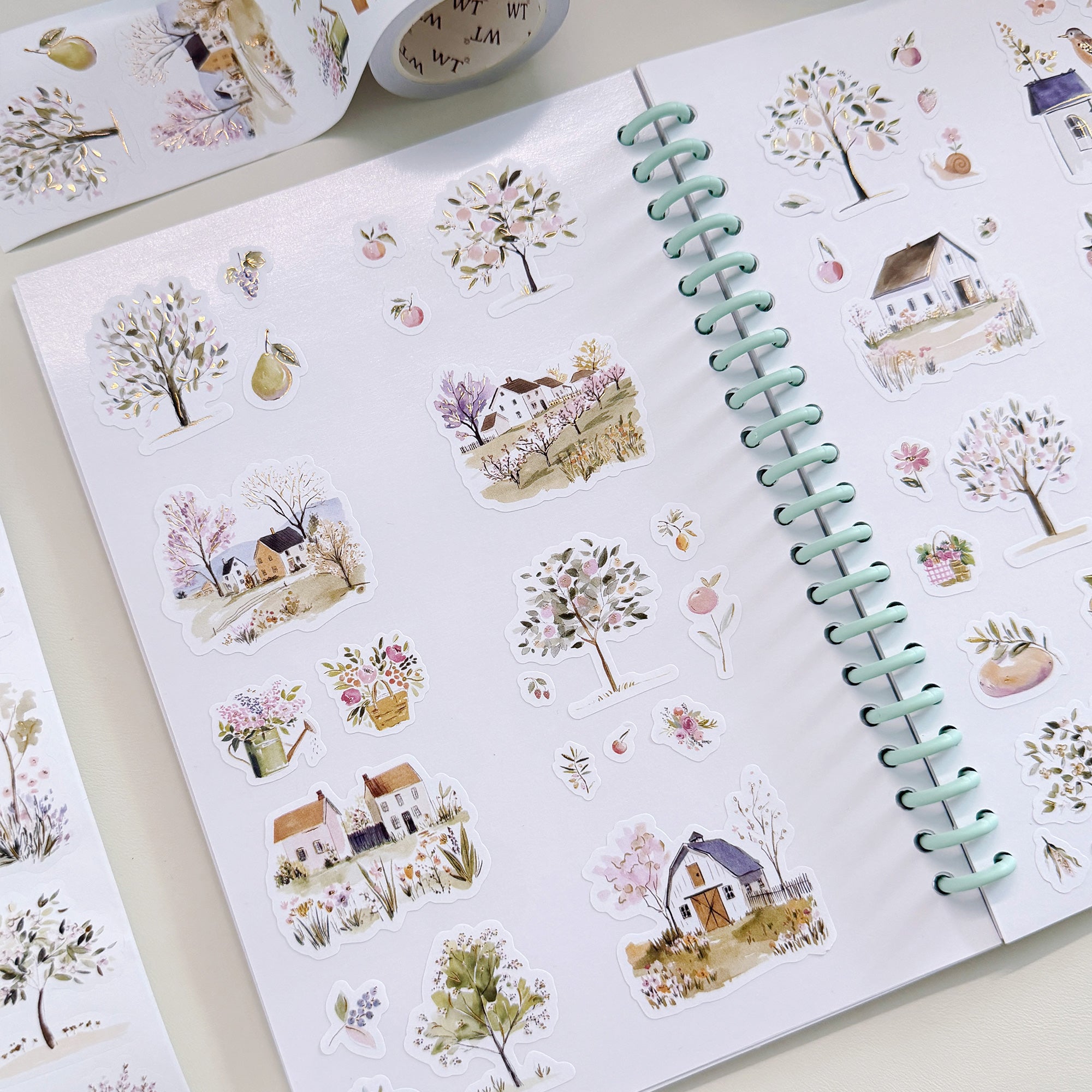 Pre-cut Sunlit Orchard Script Tape Set (GILDED)