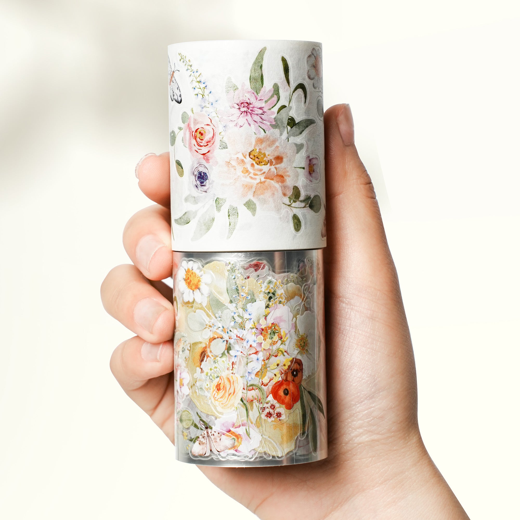 Pre-cut Floral Finch Wide Washi/PET Tape | The Washi Tape Shop. Beautiful Washi and Decorative Tape For Bullet Journals, Gift Wrapping, Planner Decoration and DIY Projects