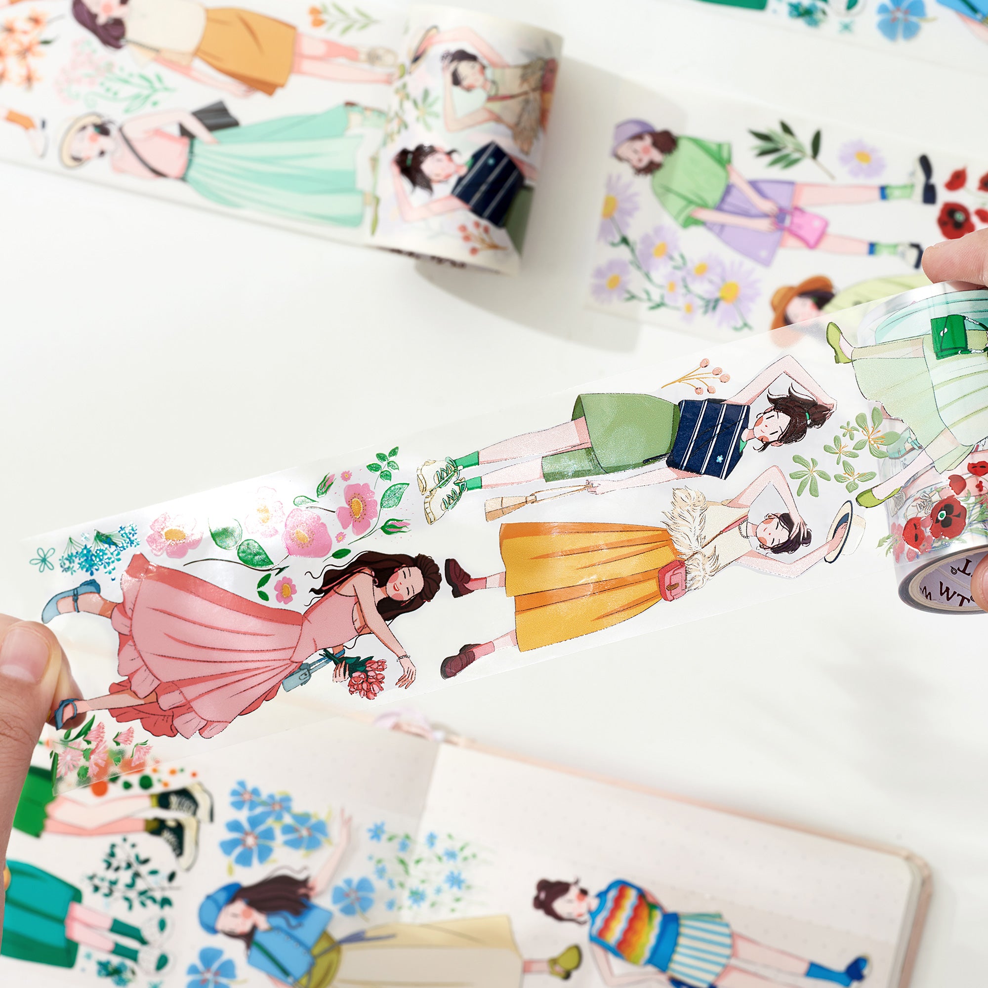 Blooming Beauties Washi Tape Sticker Set