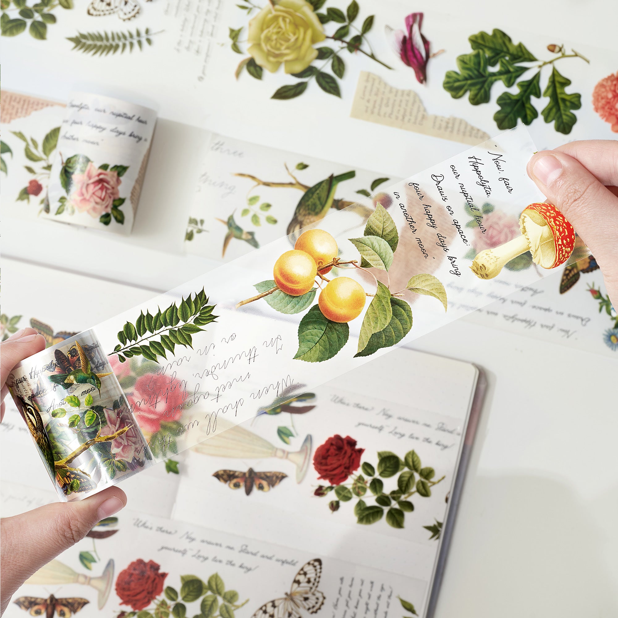 Romeo's Roses Wide Washi / PET Tape | The Washi Tape Shop. Beautiful Washi and Decorative Tape For Bullet Journals, Gift Wrapping, Planner Decoration and DIY Projects