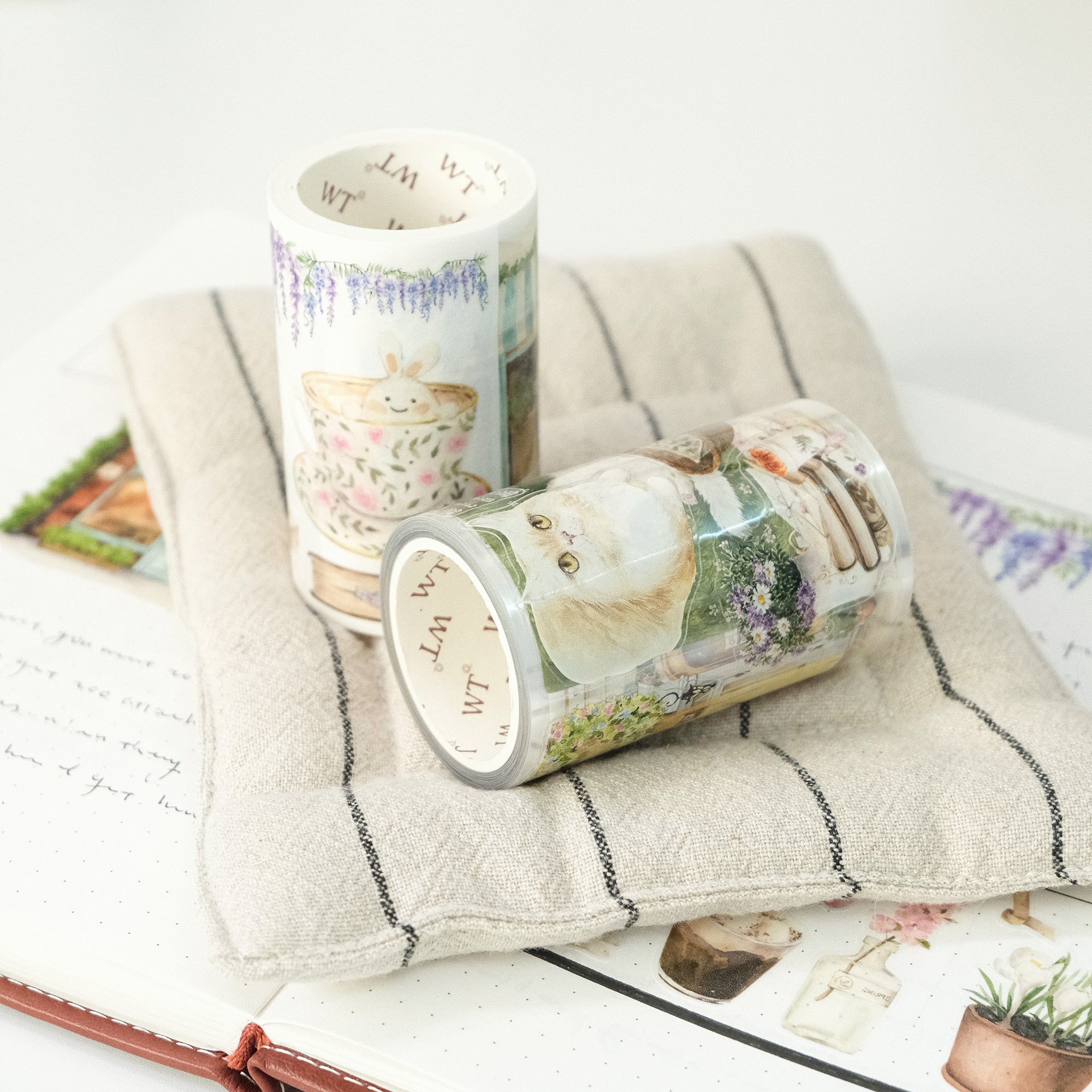Pre-cut Summer Café Wide Washi/PET Tape | The Washi Tape Shop
