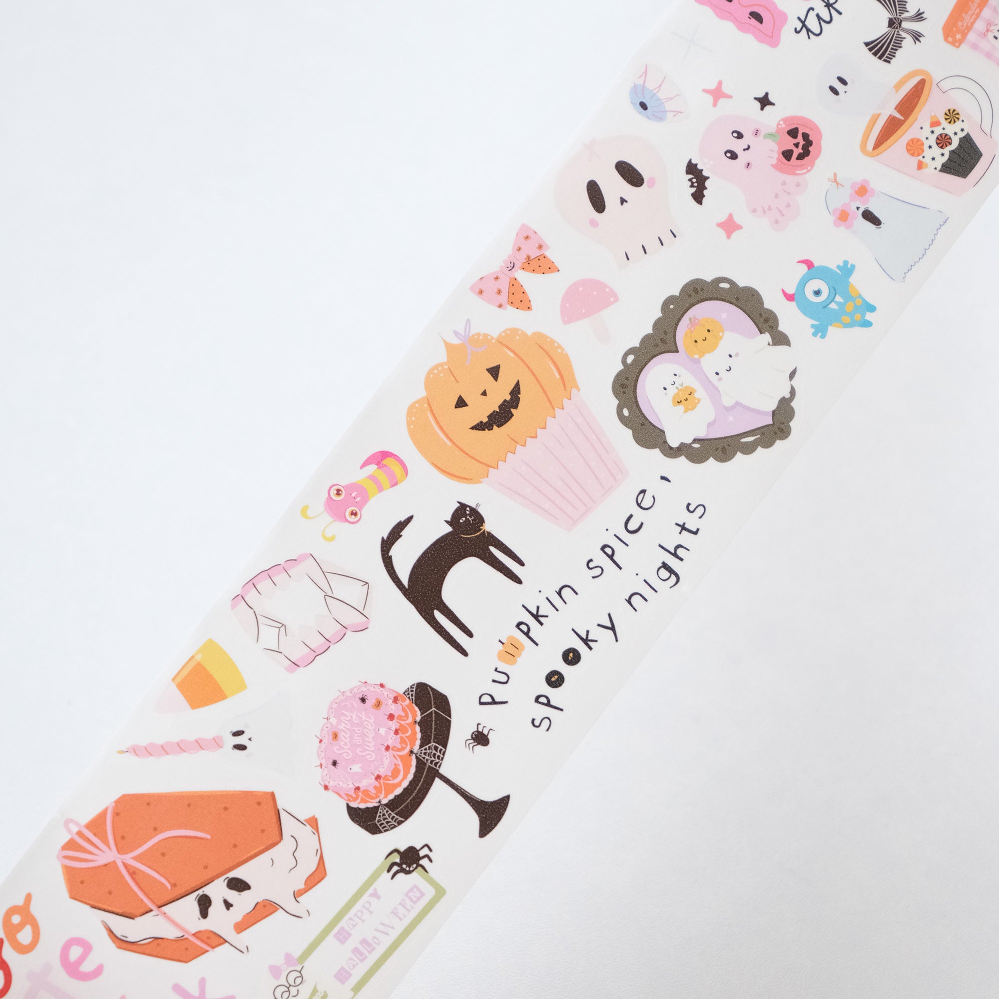 Pre-cut Boo Brigade Wide Washi/PET Tape