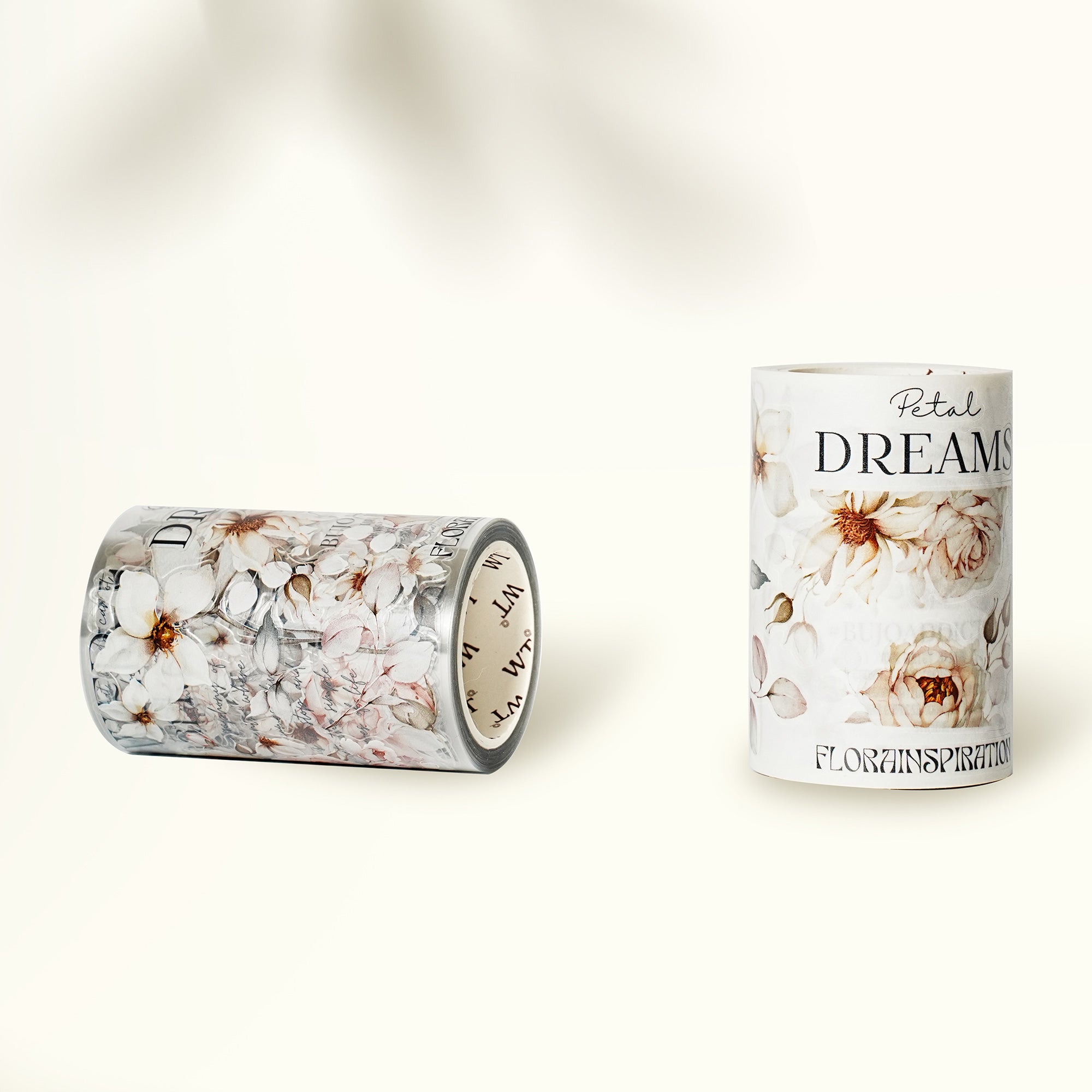 Pre-cut Rosé Scripts Wide Washi/PET Tape | The Washi Tape Shop