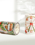 Pre-cut Christmas Market Wide Washi/PET Tape