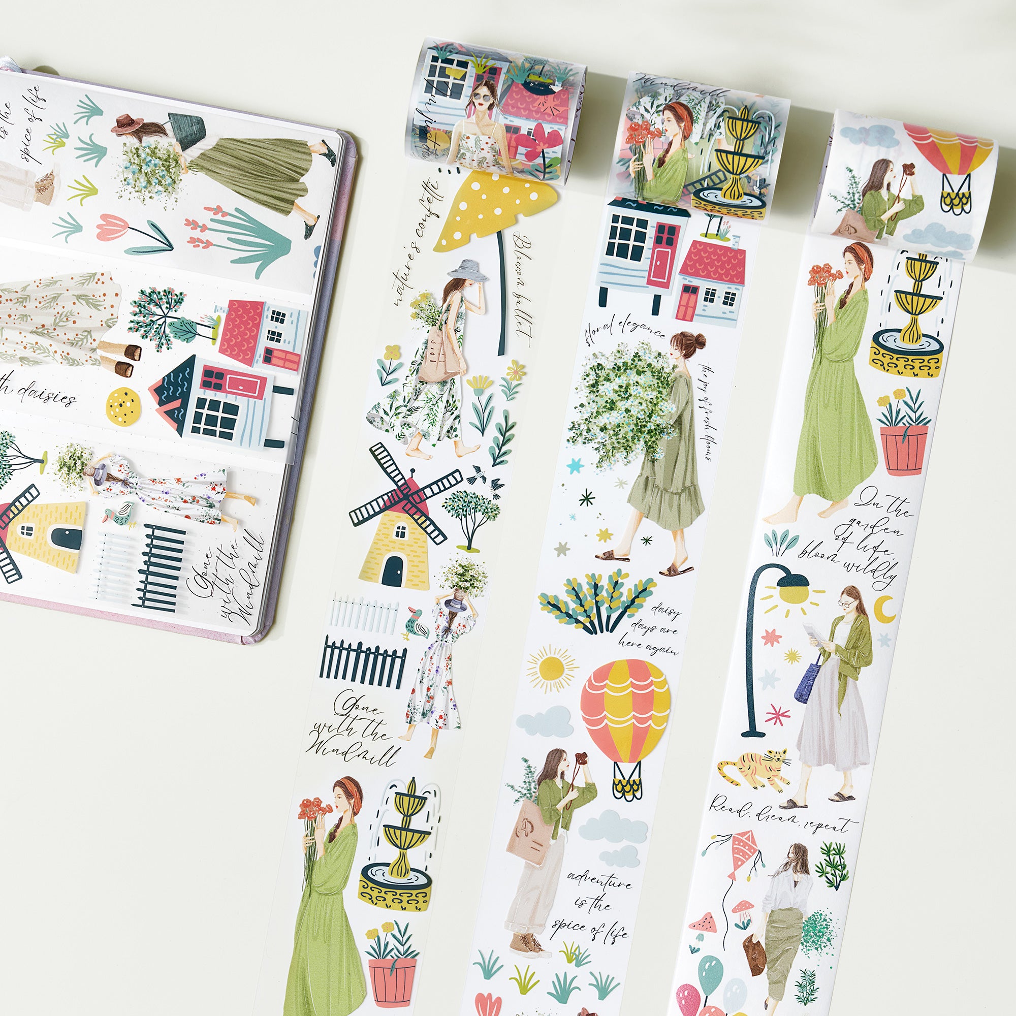 Tranquil Moments in Rotterdam Wide Washi / PET Tape | The Washi Tape Shop. Beautiful Washi and Decorative Tape For Bullet Journals, Gift Wrapping, Planner Decoration and DIY Projects