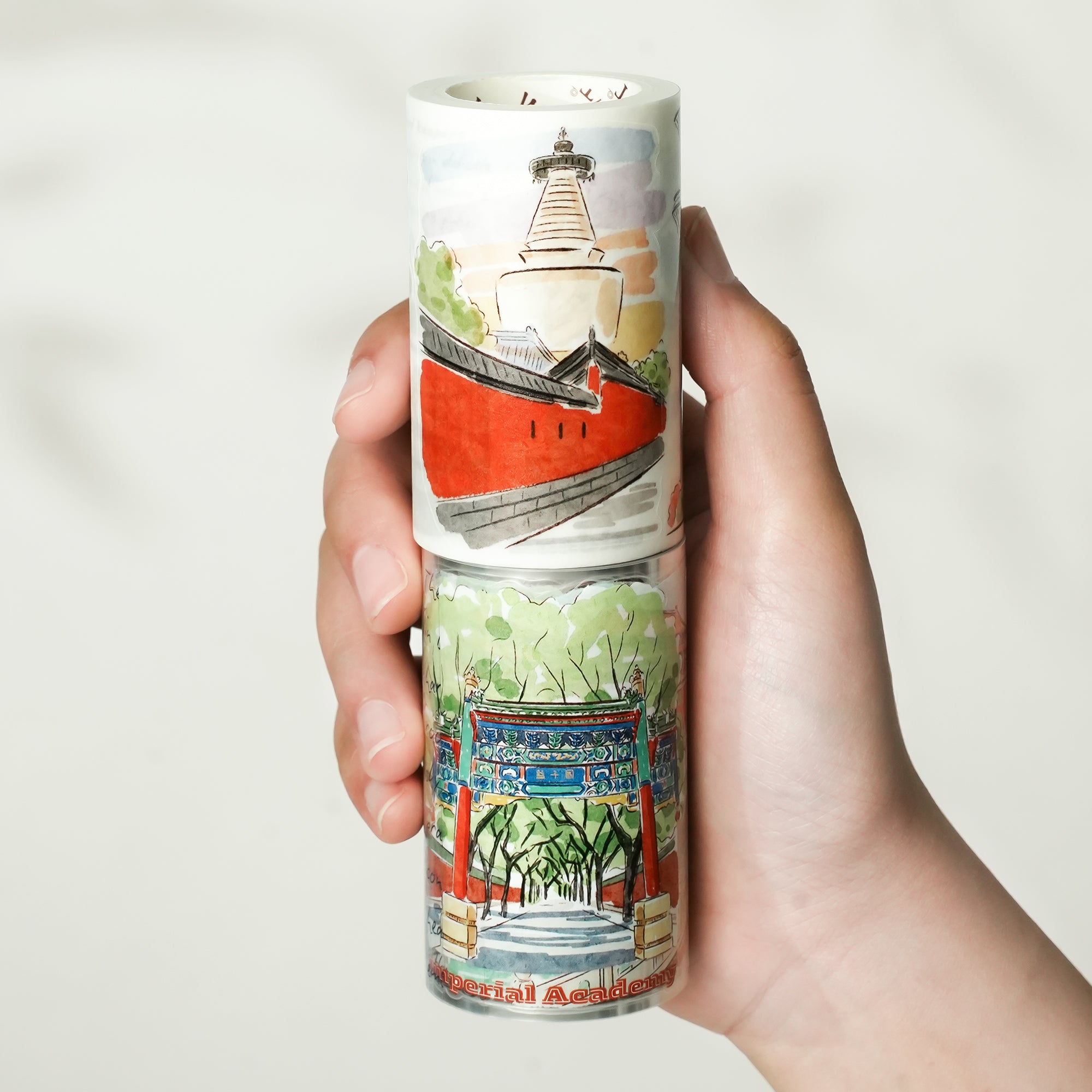 Pre-cut Beijing Scrolls Wide Washi/PET Tape