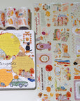 Pre-cut Autumn Village Washi/PET Bundle (Seashell Gilded) | The Washi Tape Shop. Beautiful Washi and Decorative Tape For Bullet Journals, Gift Wrapping, Planner Decoration and DIY Projects
