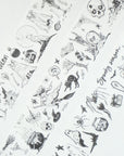 Graveyard Scribbles Washi Tape Sticker Set (GILDED)