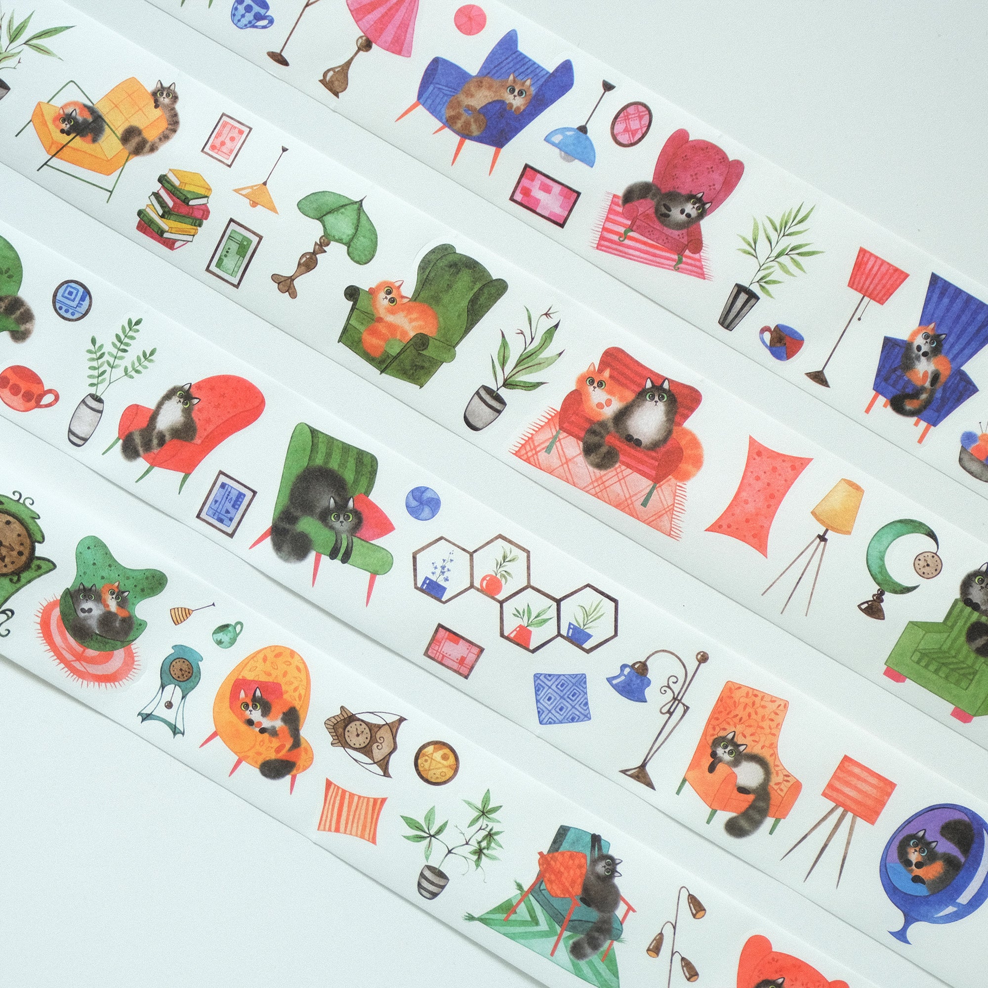 Paw Parlor Washi Tape Sticker Set | The Washi Tape Shop. Beautiful Washi and Decorative Tape For Bullet Journals, Gift Wrapping, Planner Decoration and DIY Projects