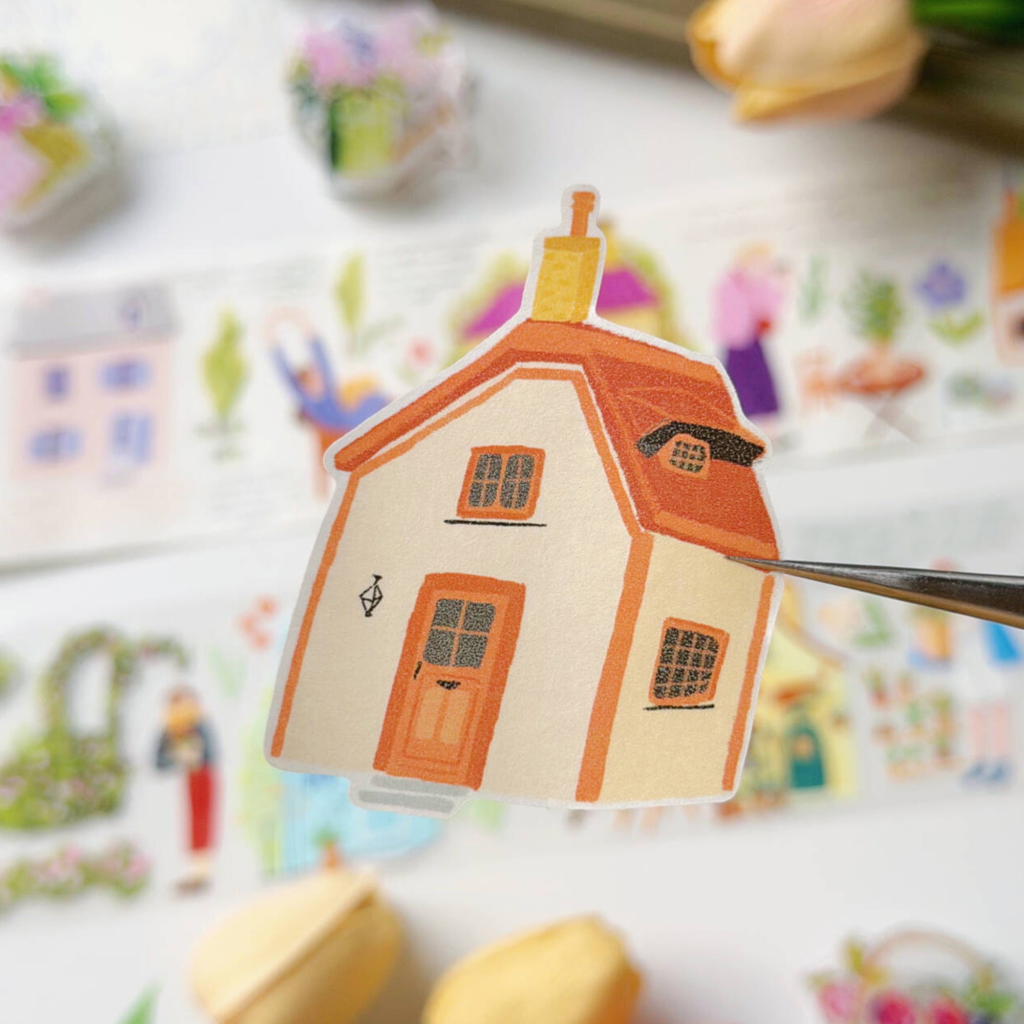 Pre-cut Aurora House Wide Washi/PET Tape | The Washi Tape Shop. Beautiful Washi and Decorative Tape For Bullet Journals, Gift Wrapping, Planner Decoration and DIY Projects