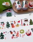 Pre-cut Santa Paws Wide Washi/PET Tape