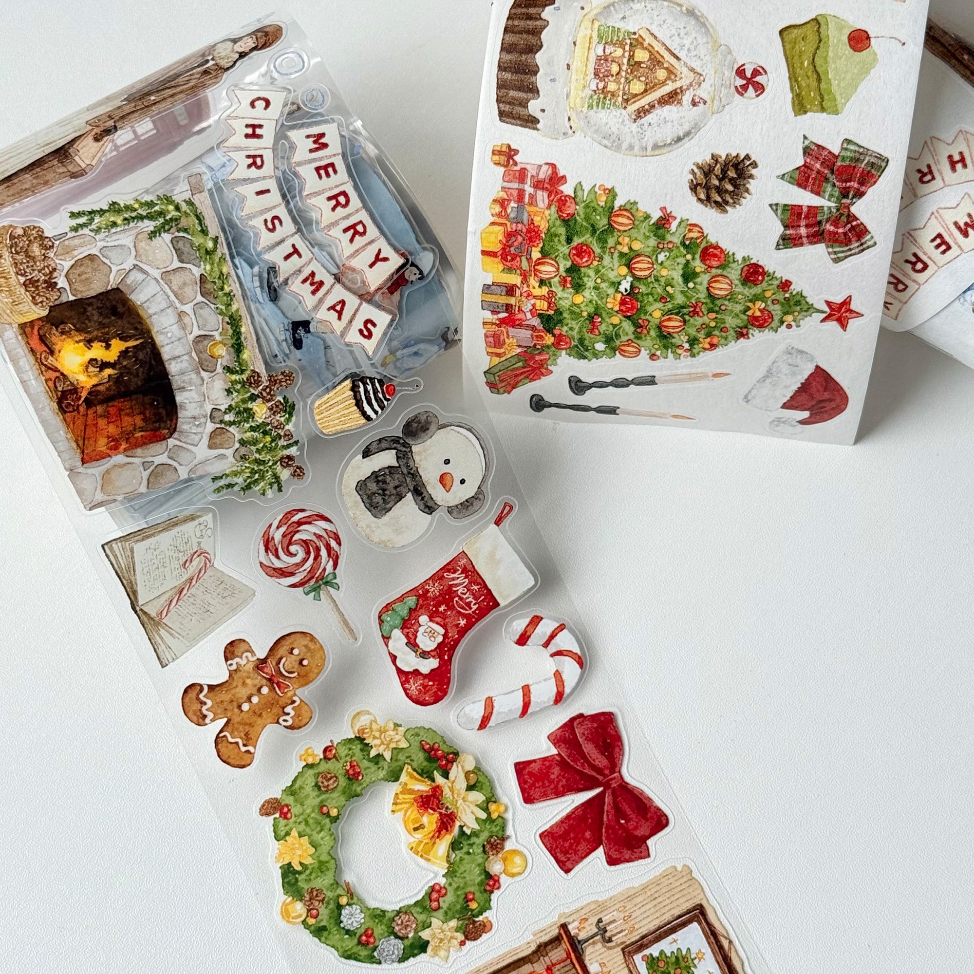 Pre-cut Winter&#39;s Whisper Wide Washi/PET Tape