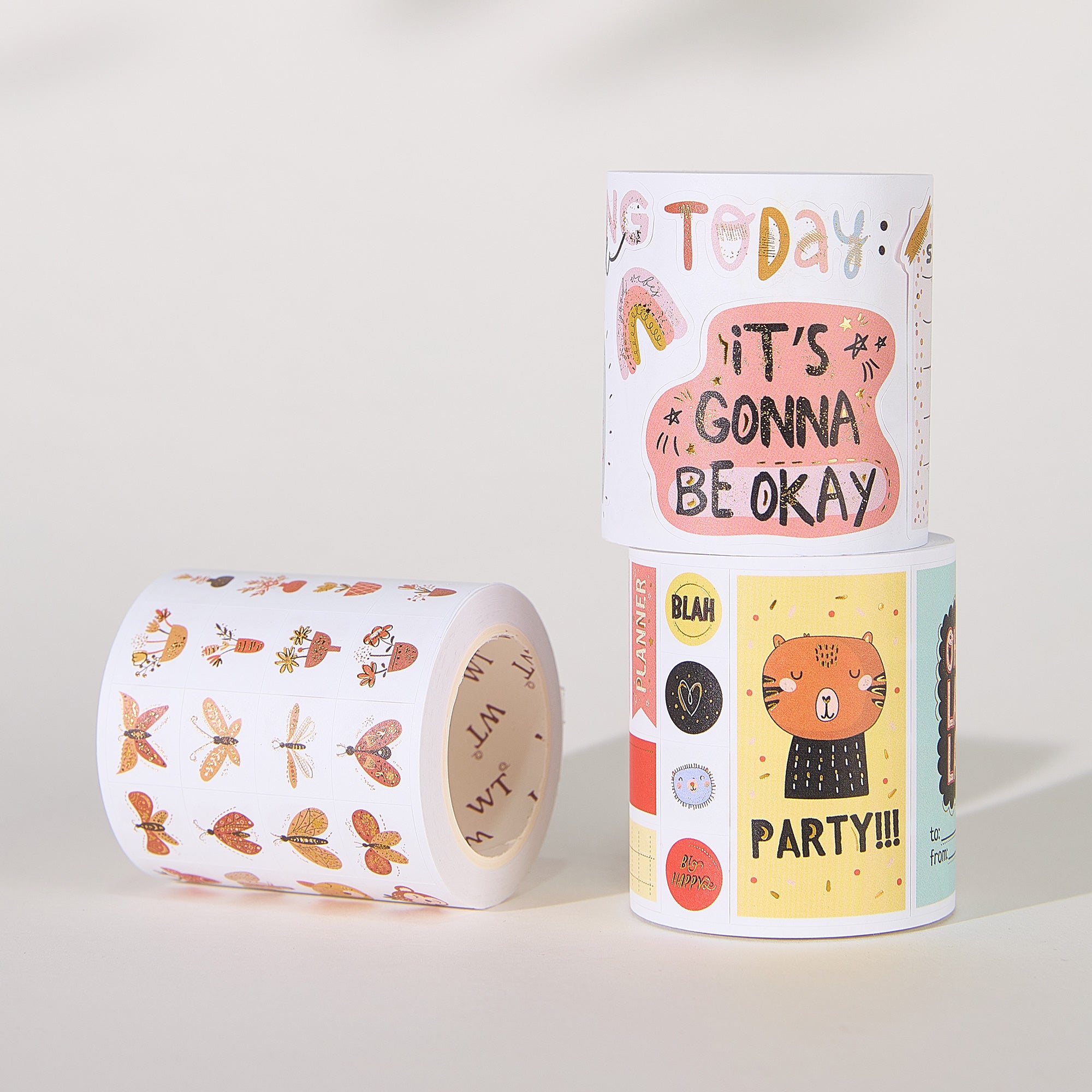 Pre-cut Boho Moments Script Tape Set (GILDED)