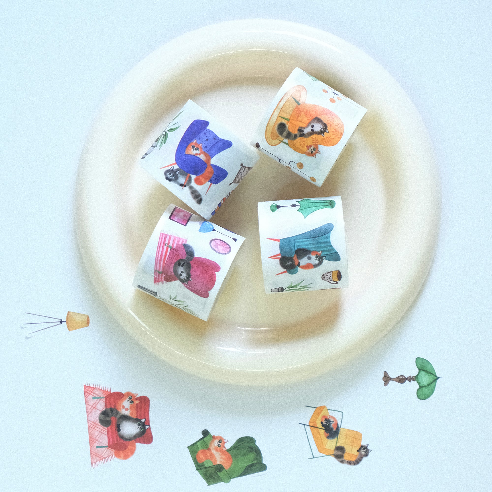 Paw Parlor Washi Tape Sticker Set | The Washi Tape Shop. Beautiful Washi and Decorative Tape For Bullet Journals, Gift Wrapping, Planner Decoration and DIY Projects