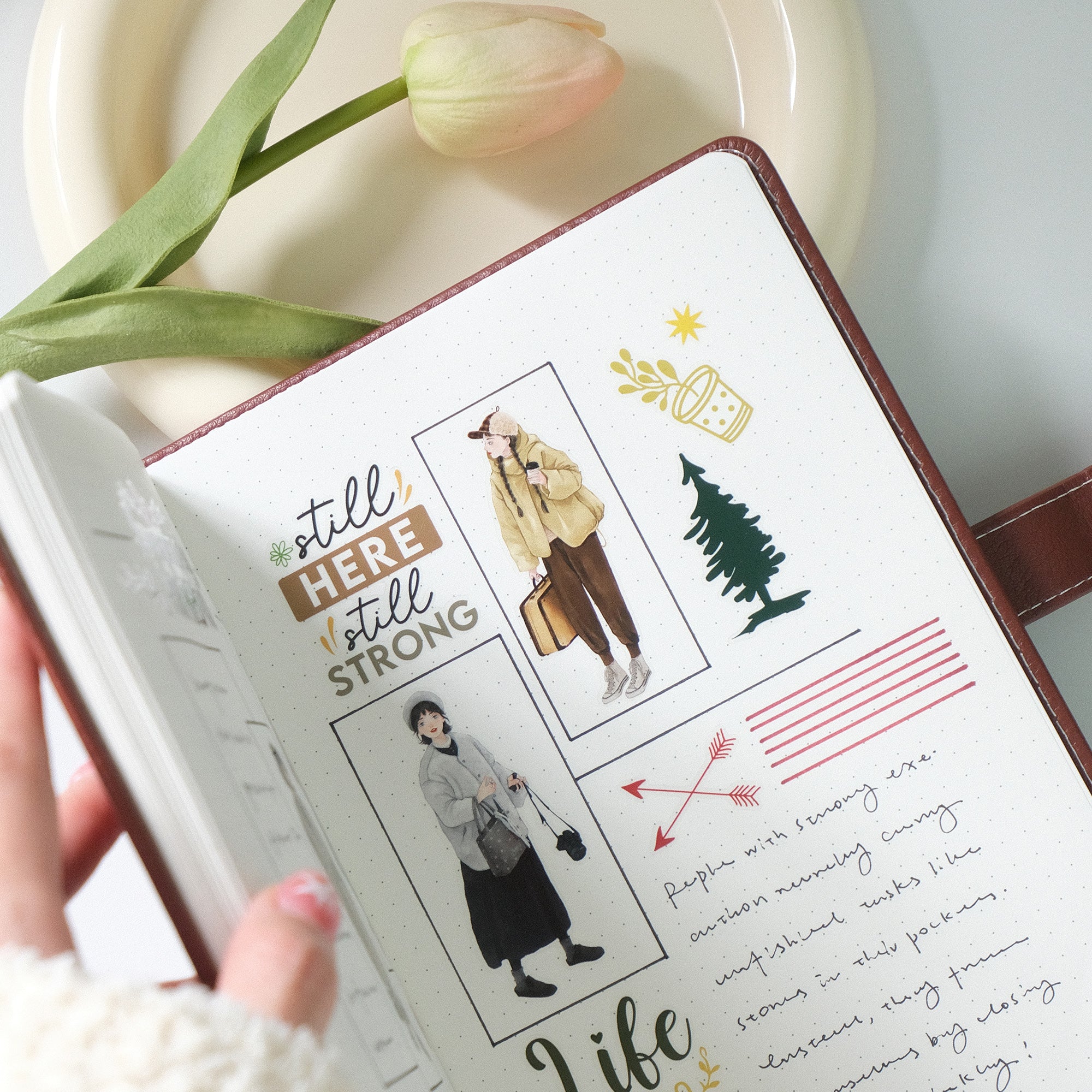 Pre-cut Silent Silhouette Wide Washi/PET Tape | The Washi Tape Shop. Beautiful Washi and Decorative Tape For Bullet Journals, Gift Wrapping, Planner Decoration and DIY Projects