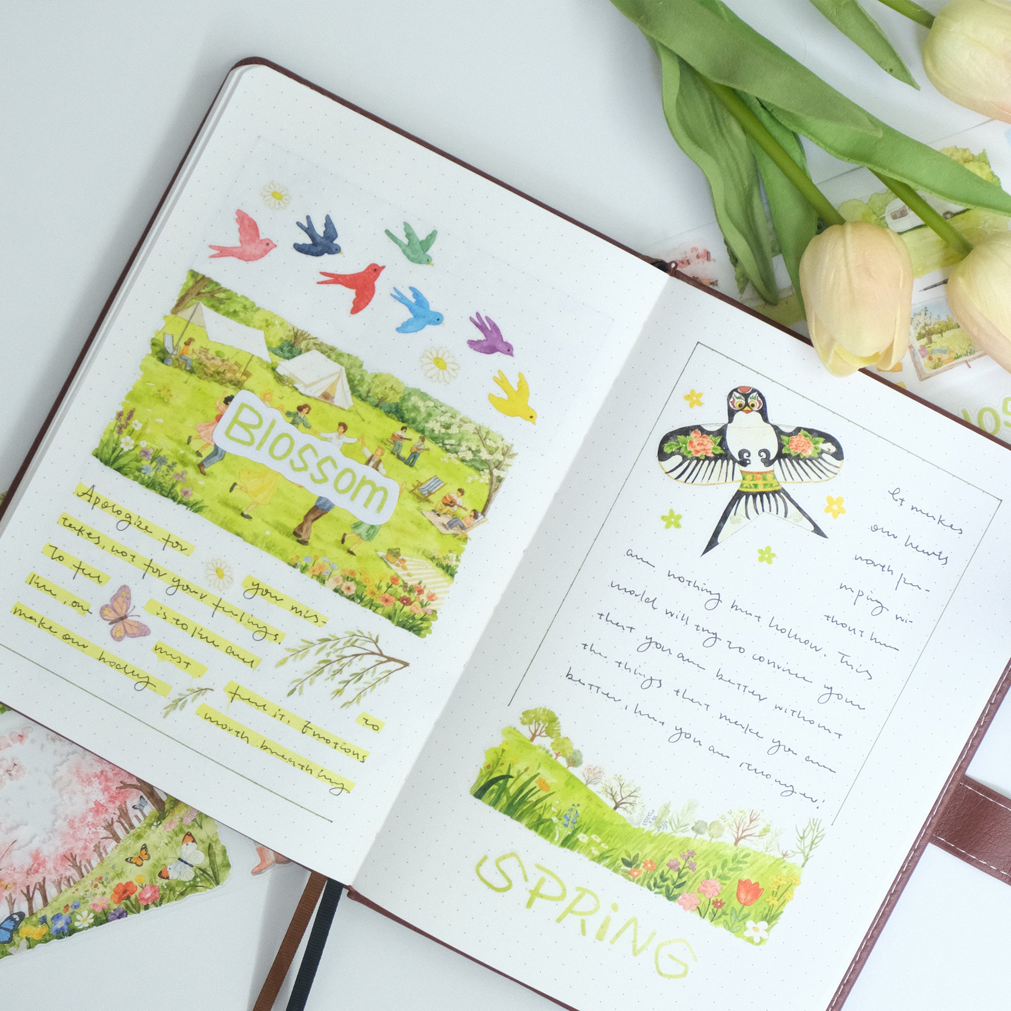 Pre-cut Sakura Voyage Wide Washi/PET Tape | The Washi Tape Shop. Beautiful Washi and Decorative Tape For Bullet Journals, Gift Wrapping, Planner Decoration and DIY Projects